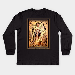 Our Lady of Guadalupe Virgin Mary Mexico Tilma Juan Diego Kids Long Sleeve T-Shirt